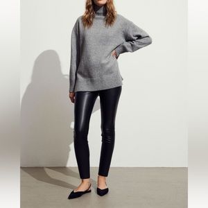 NWT H&M Mama Faux Leather Leggings